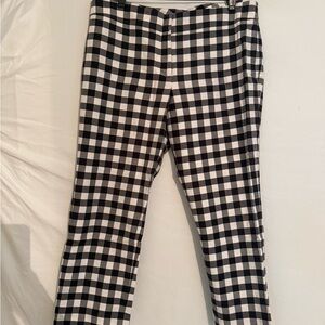 Ann Taylor Black and White Gingham Men's Dress Pants